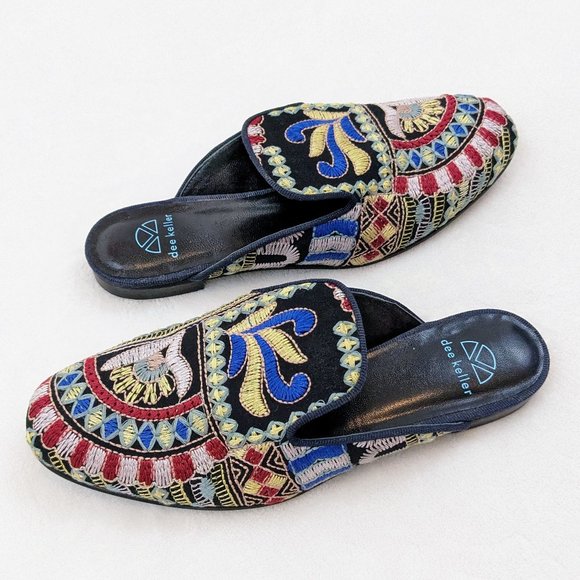 Dee Keller Embroidered Mules - Picture 3 of 10